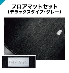 フロアマットセット(デラックスタイプ・グレー)