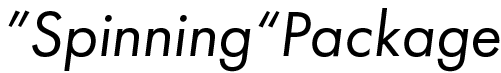 Spinning Package